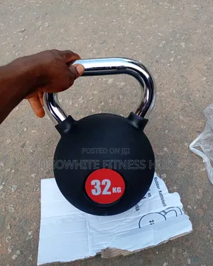 32kg Rubber-Coated Kettlebell