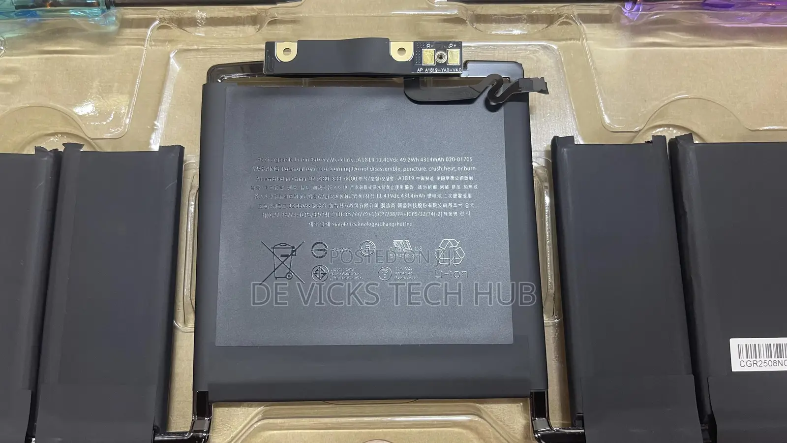 Original Apple A1819 Laptop Battery