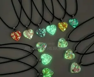Glow in the Dark Crystal Necklace Quartz Amethyst Obsidian Tourmaline