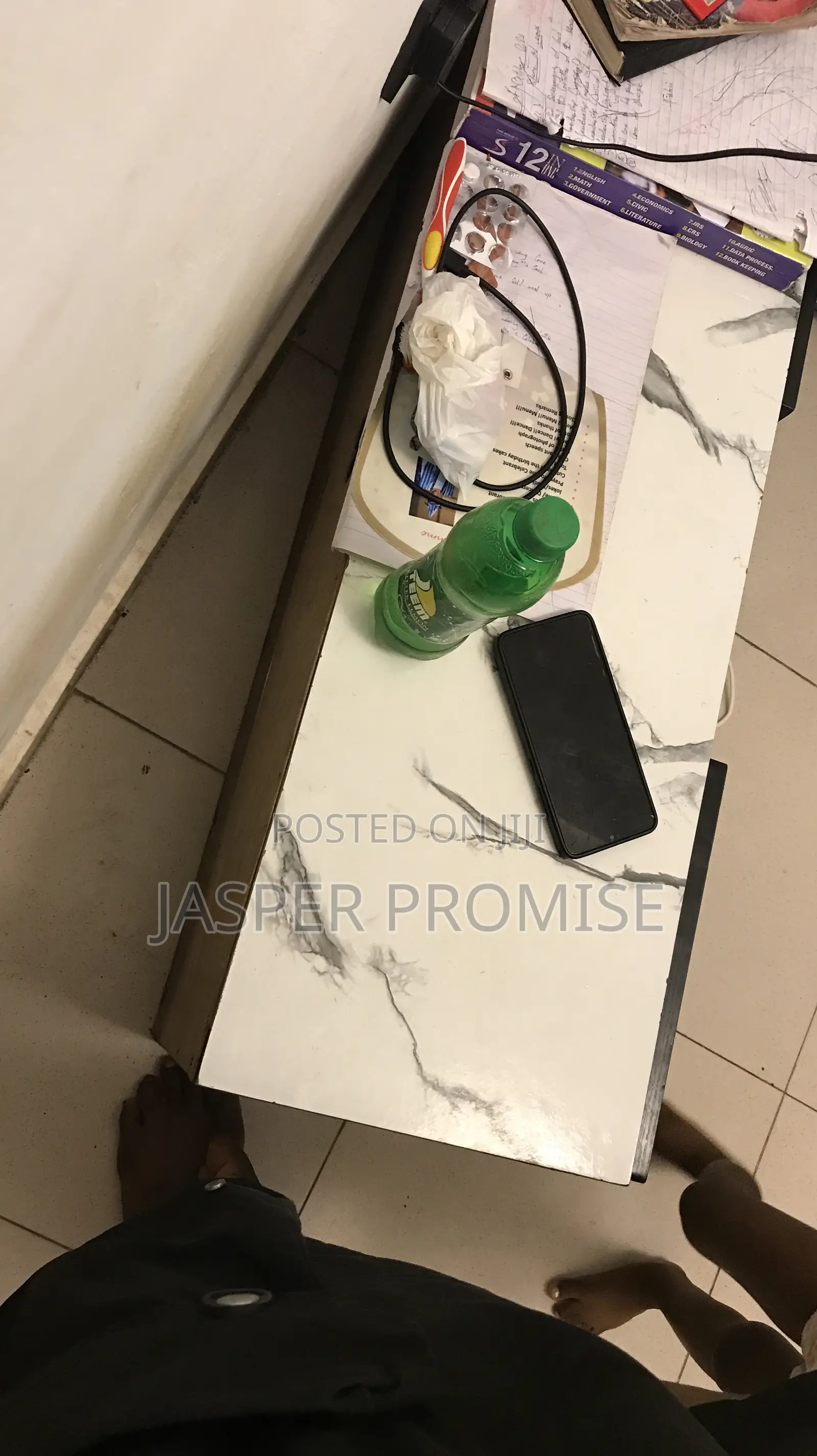 5 Months Used Marble Open Cupboard Tv Stand