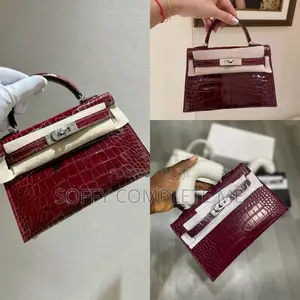 High Quality Croc Leather Hermes Kelly Bag
