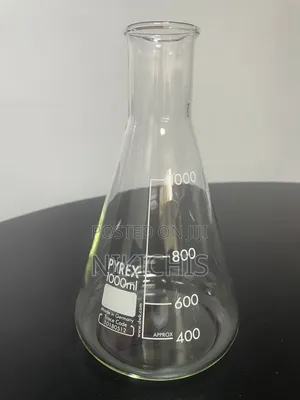 Pyrex Erlenmeyer Conical Flask, Narrow Neck, 1000 Ml