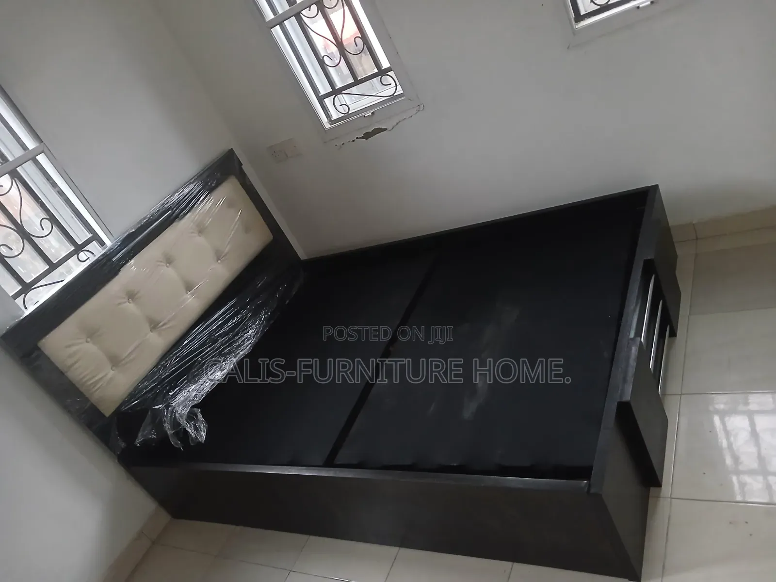 6ft X 4.5ft Bedframe. Dark Brown