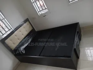 6ft X 4.5ft Bedframe. Dark Brown