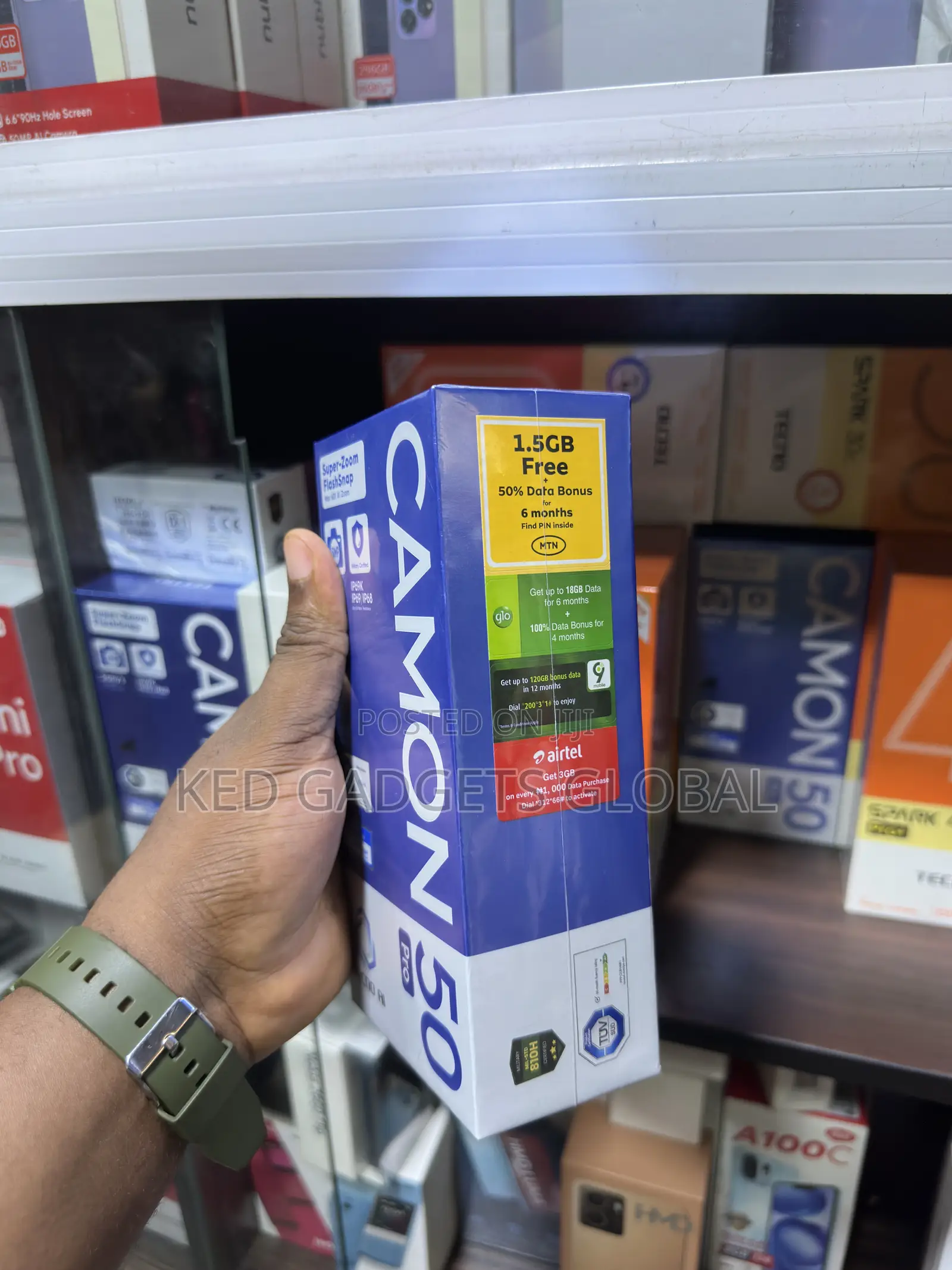 New Tecno Camon 50 Pro 256 GB Black