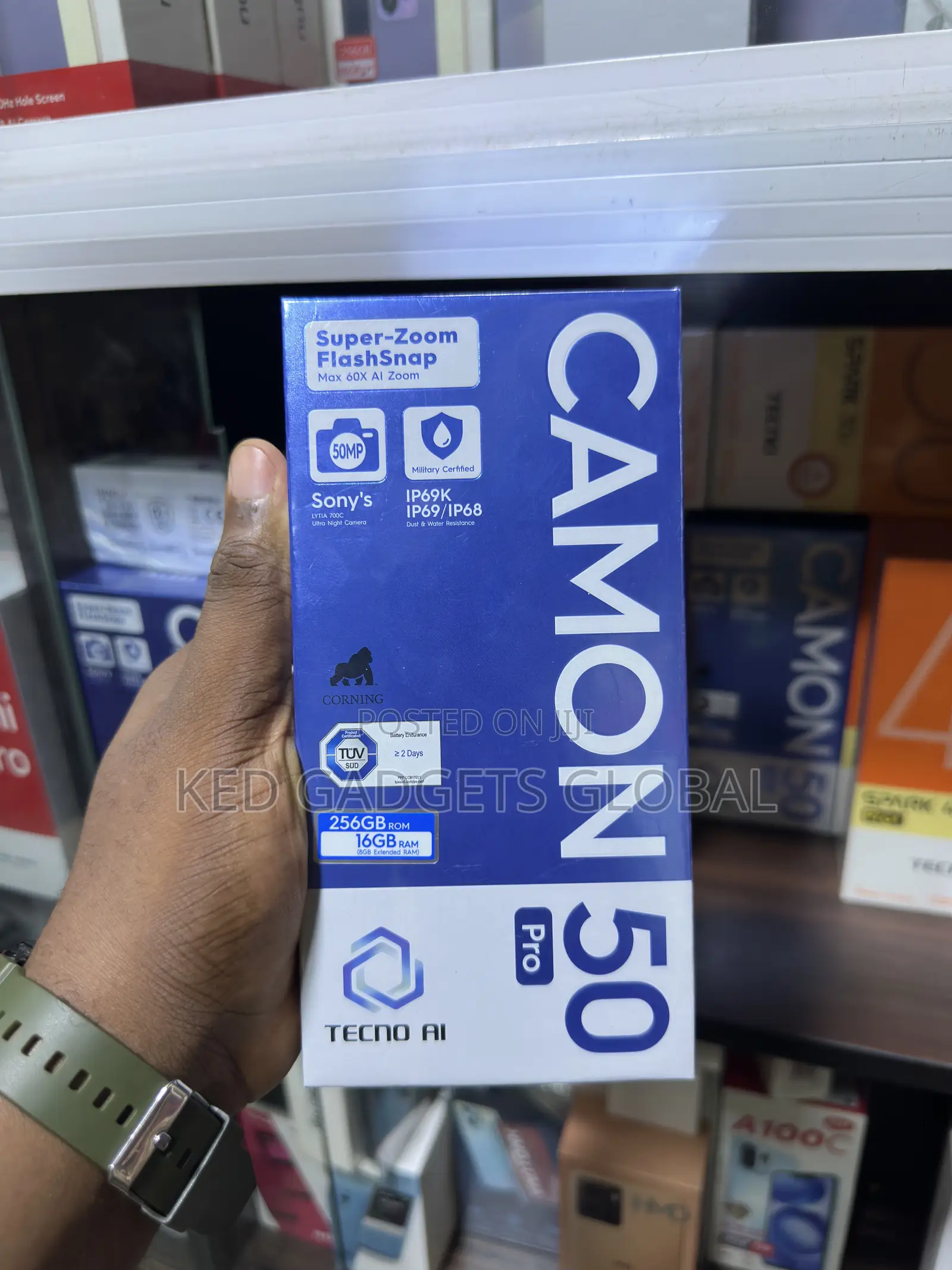 New Tecno Camon 50 Pro 256 GB Black
