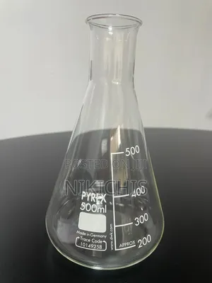 Pyrex Erlenmeyer Conical Flask, Narrow Neck, 500 Ml