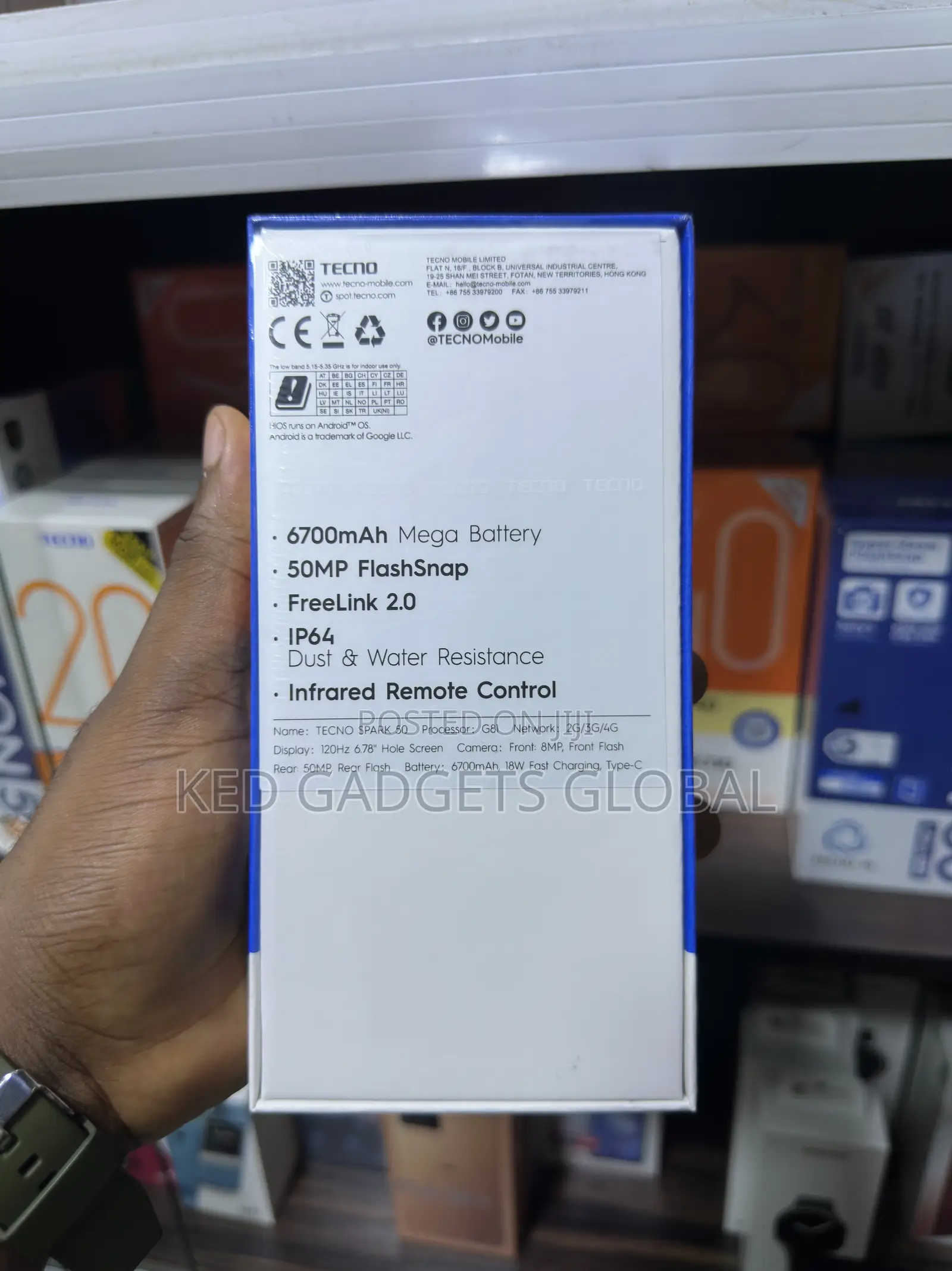 New Tecno Spark 50 128 GB Black