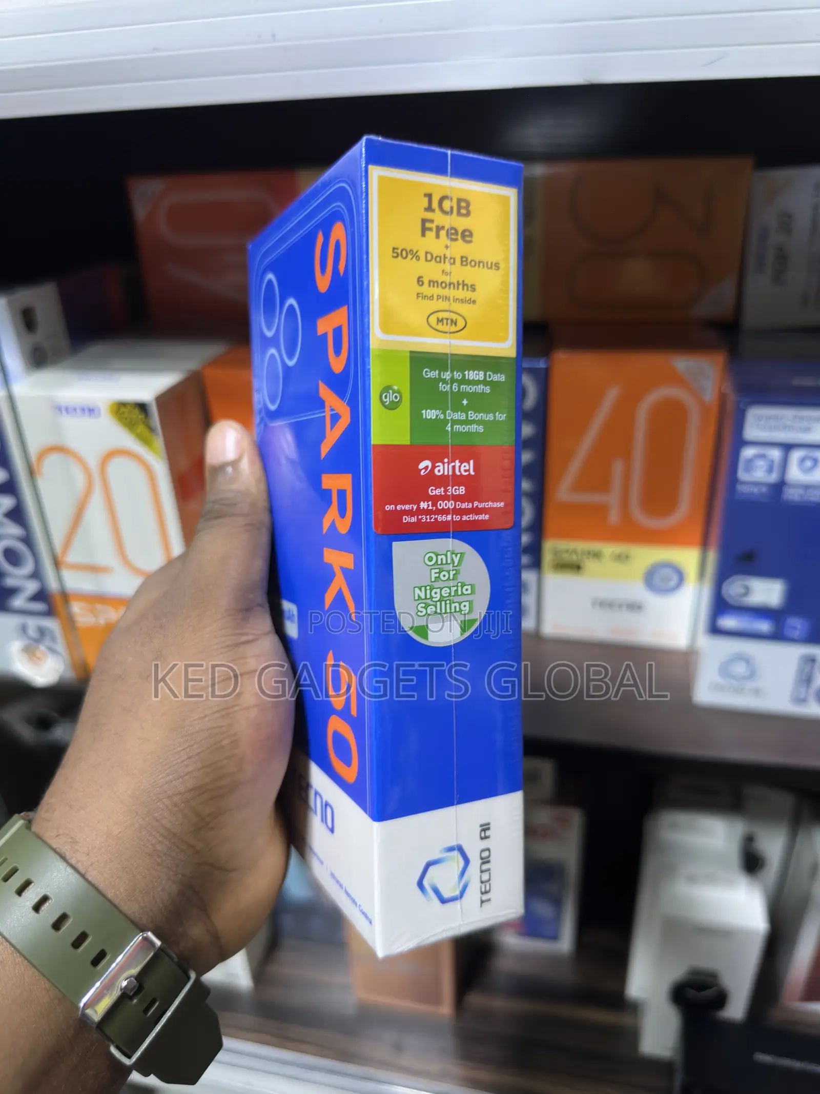 New Tecno Spark 50 128 GB Black