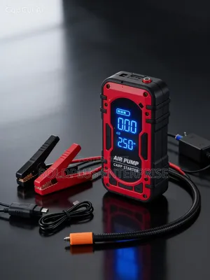 Multi Function Portable Jump Starter And Tire Inflator
