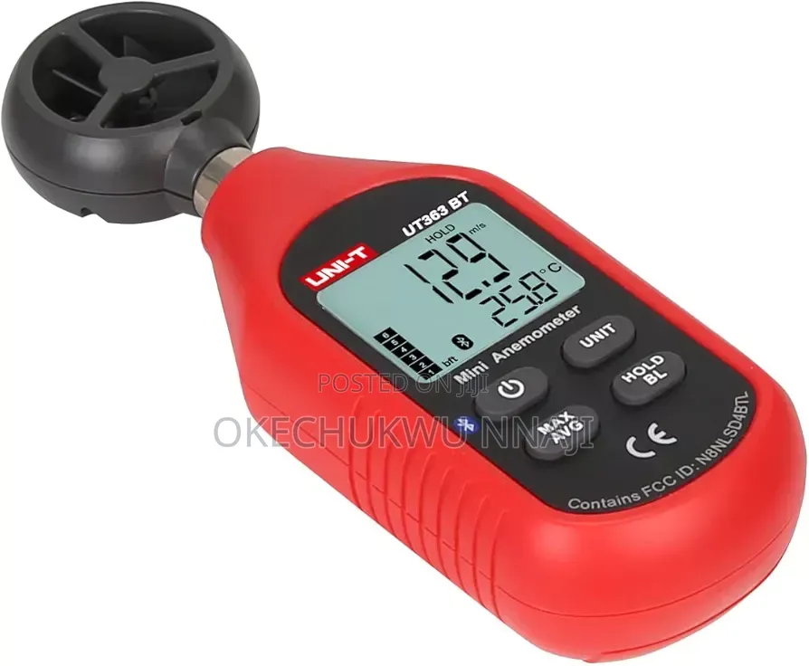 Digital Anemometer + Wind Speed Meter Wind Chill Air Temperature Gauge