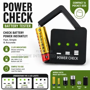 Battery Power Checker Aa Aaa C D 9v