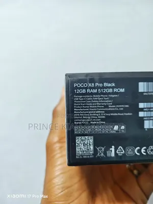 New Xiaomi Poco X8 Pro 512 GB Black