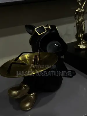 Black Figurine Tray Decorations Top