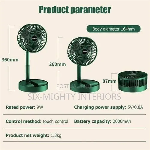 Mini Foldable Usb Rechargable Mini Hand Fan With Battery