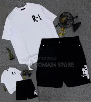 Classic Unique * Luxury Branded Designer Roundneck and Baggy Short