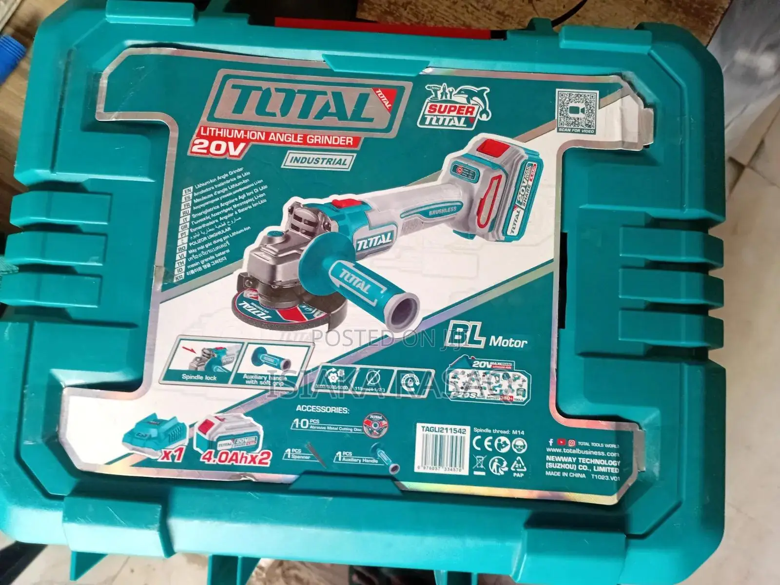 Total 20v Angle Grinder