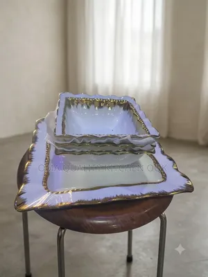 White/Gold Porcelain Dinnerware