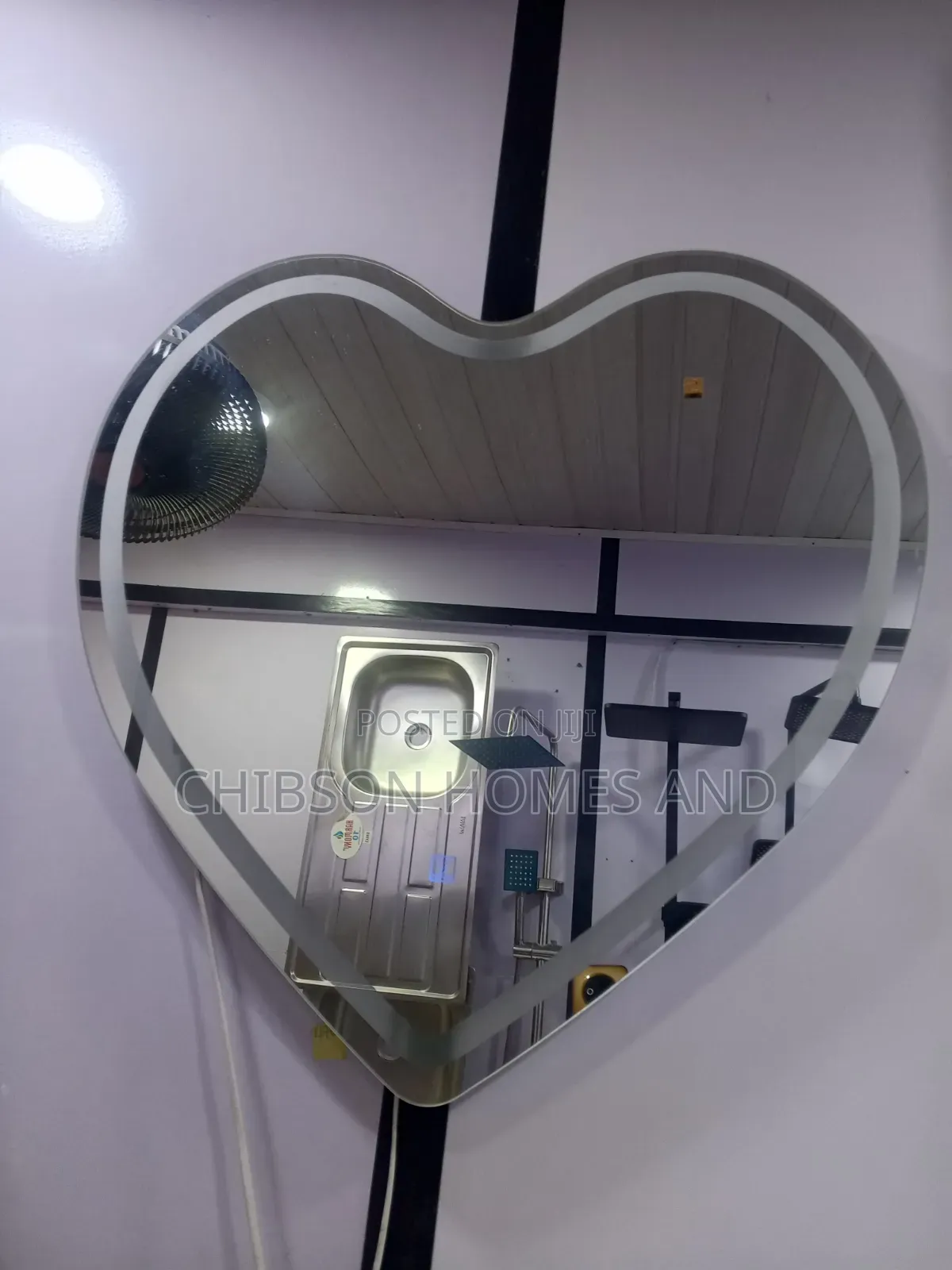 Heart-Shaped Wall Mirror