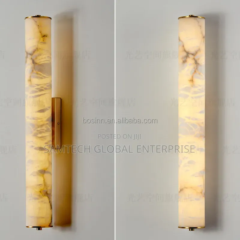 Elegant Marble Tube Wall Light