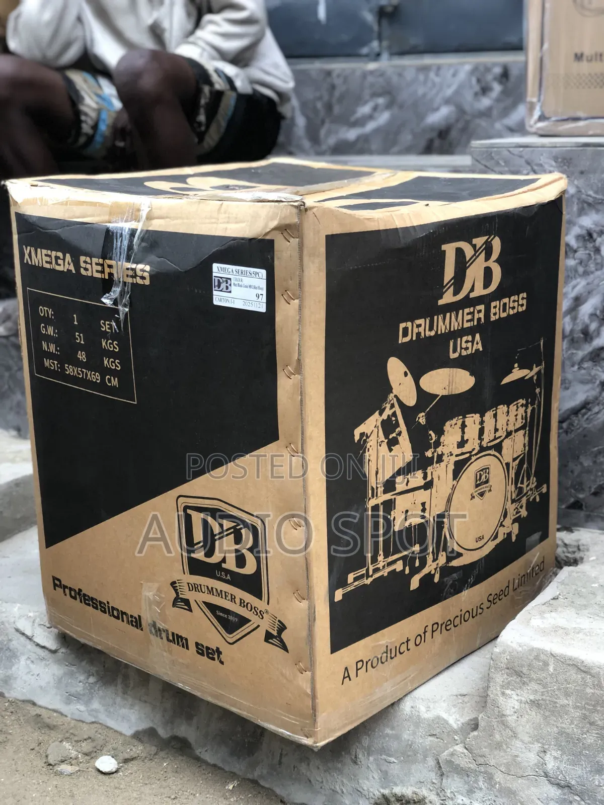 Original D-B Xmega Professional 5pcs Custom Acoustic Drums