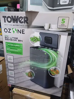Tower 60l Ozone Hand Free Sensor Bin.