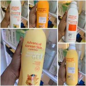 Advanced Korean Skin Body Wash and Lotion Set Bright
