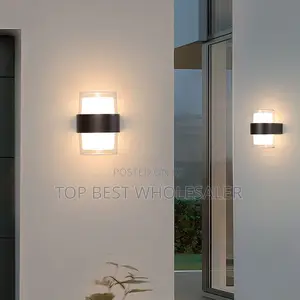 Modern Minimalist Cylinder Aluminum Acrylic Led Wall Sconce Lamp