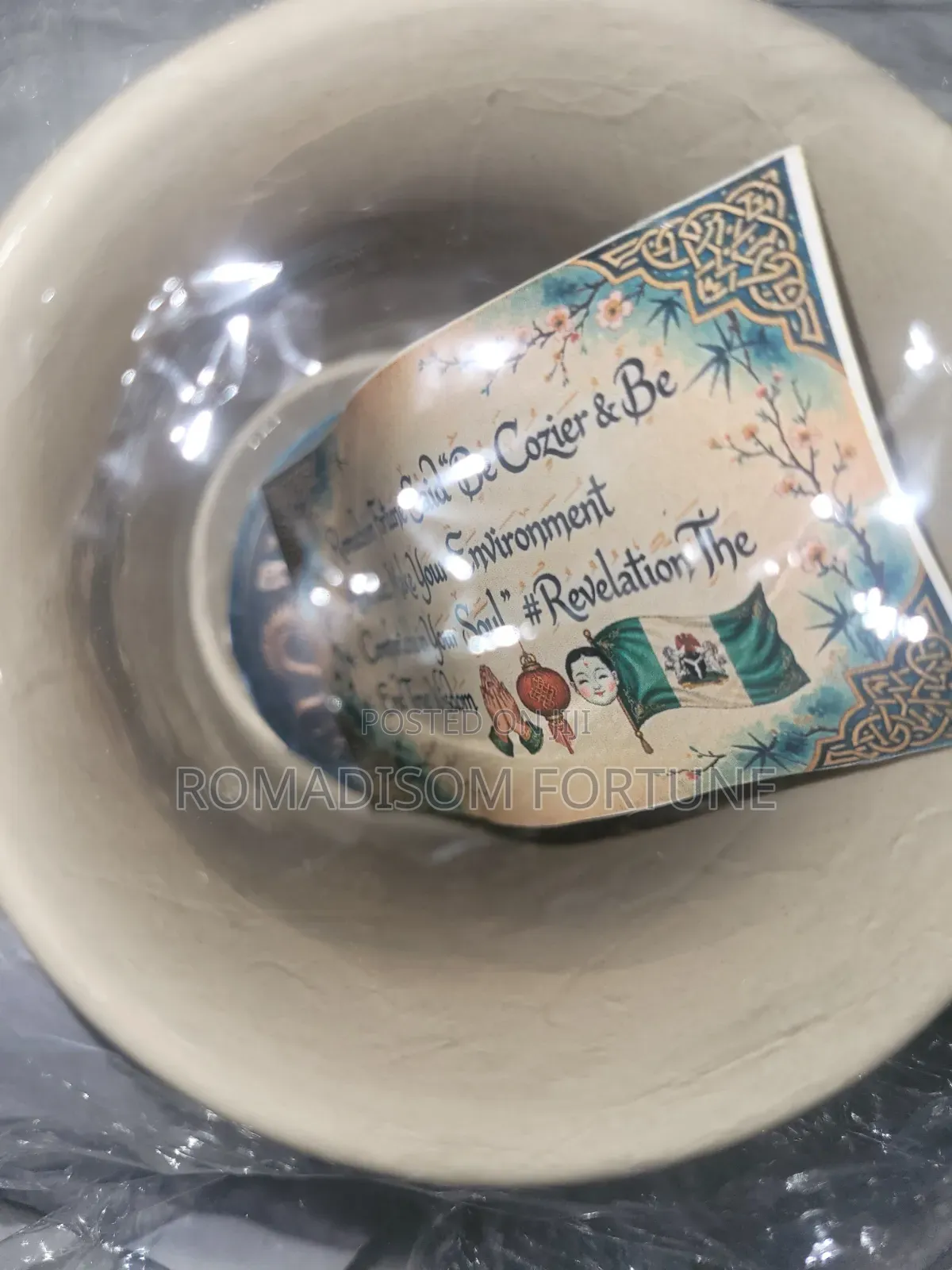 Romadisom Fortune Cozy and Aesthetic Illuminated Tea Cup