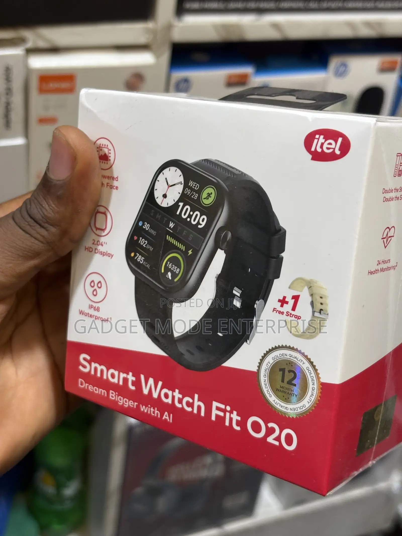 Itel 020 Smart Watch Fit For iPhone And Android