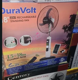 Duravolt 4n1 Rechargeable Standing Fan 18inches