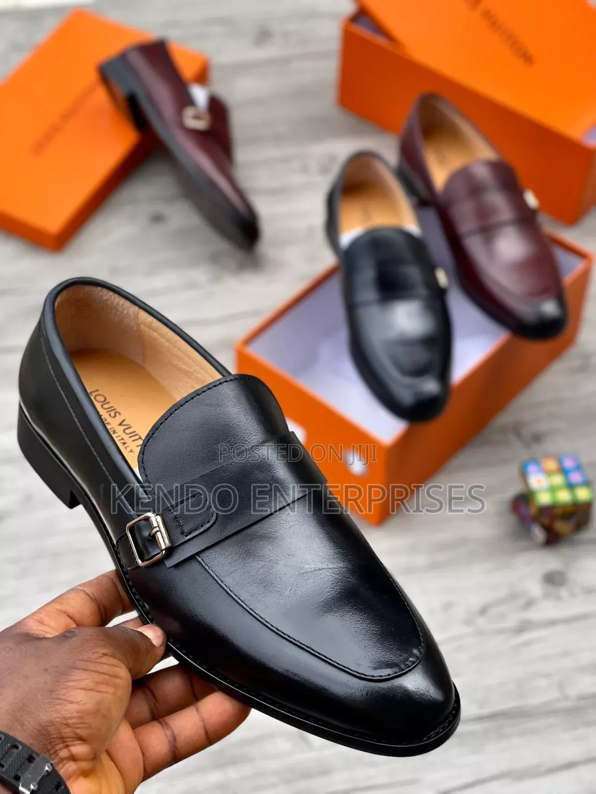 Black N Brown Louis Vuitton Shoes