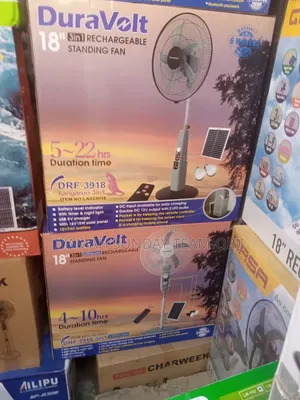 18" Duravolt 3n1 Rechargeable Standing Fan