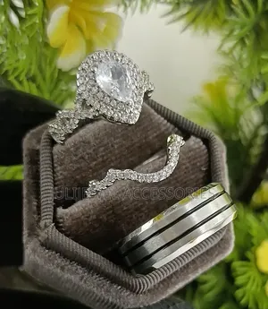 Original Steel Wedding/ Engagement Ring for Couples