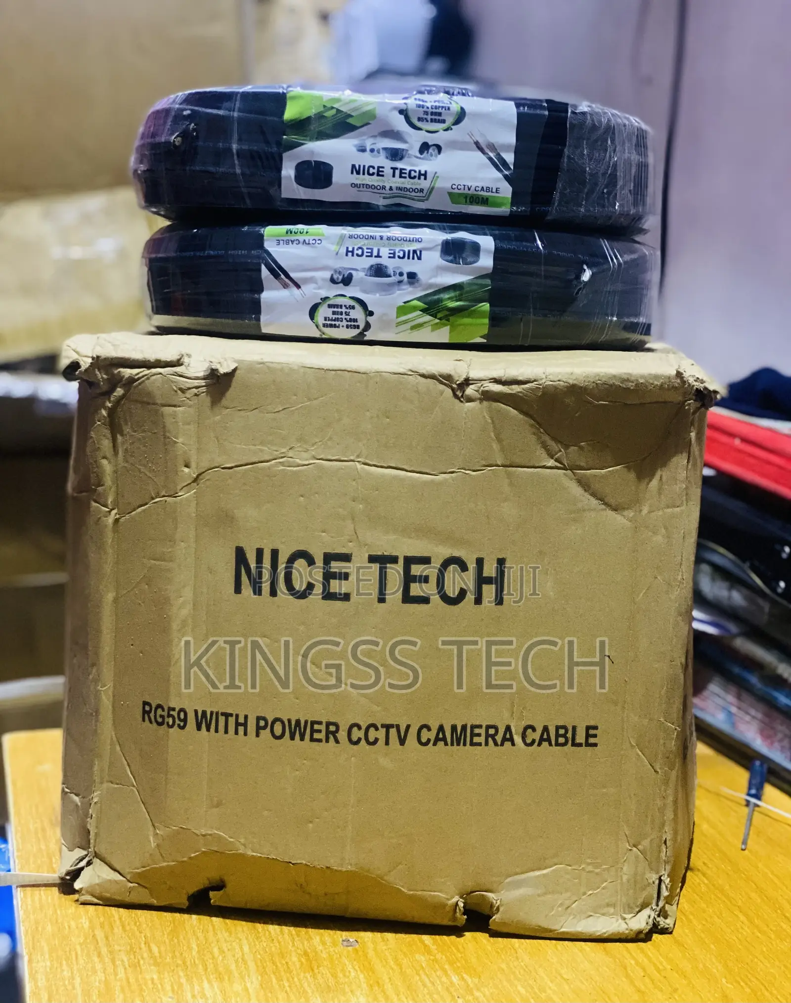 Rg59+Power Coaxial Cable 100 Meter.