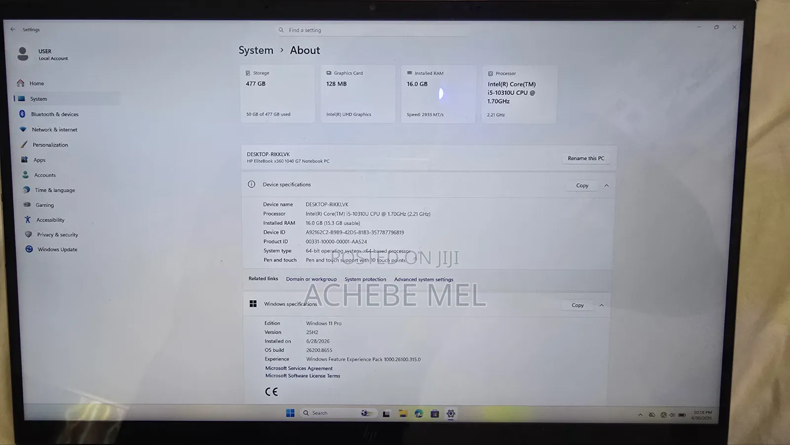 Laptop HP EliteBook 1040 16GB Intel Core i5 SSD 500GB