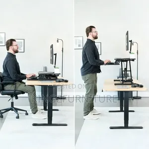 Scissor-Lift Desk Converter