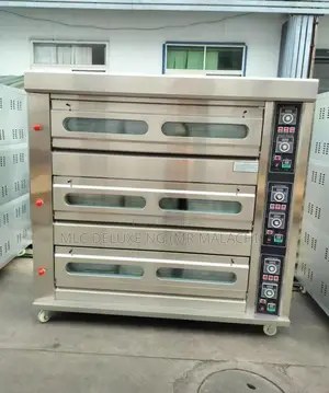 9 Trays Gas Bread Baking Oven ( Half Bag 25kg Industrial Oven ) 3 Deck