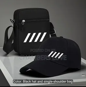 Black Hat and Single Shoulder Bag