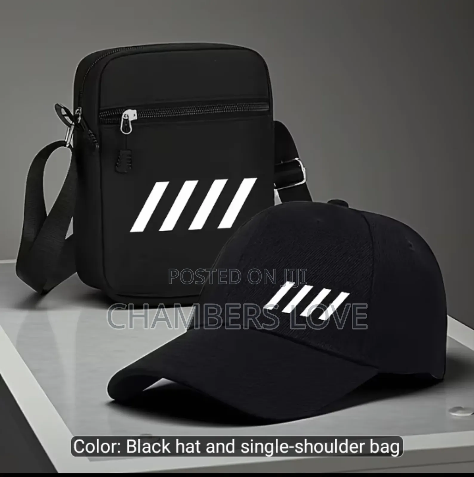 Black Hat and Single Shoulder Bag