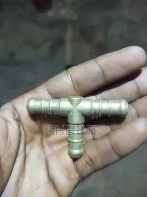 Premium Brass 3-Way T-Connector Gas Hose Splitter