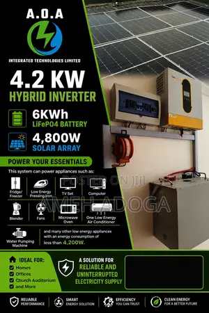4.2 Kw Complete Solar Power Solution With 6kwh Lithium Battery