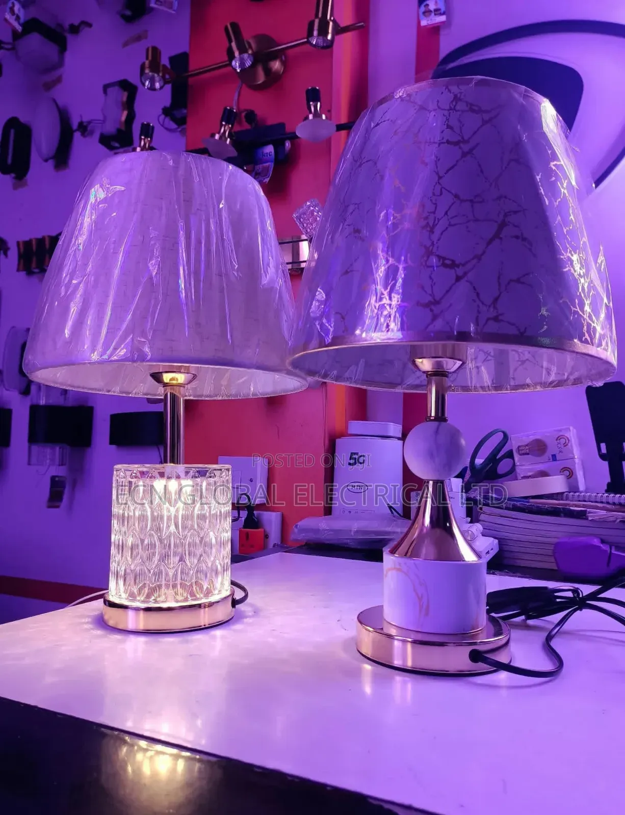 Rechargeable Crystal Led Table Lamp – Touch Control, 3 Color Modes