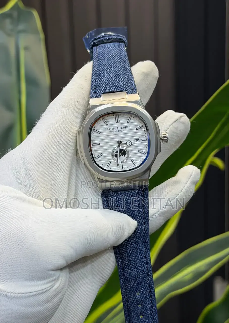 Luxury Patek Canvas Style Strap Watch
