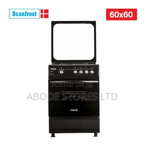 Scanfrost Gc 60x60 3g+1e Black Gas Cooker