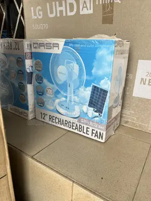 Qasa 12 Inches Rechargeable Solar Table Fan QRF-2912. 3in 1
