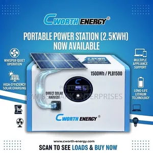 Brand New Cworth Energy 2.5kwh Portable All-in-one Solar Generator