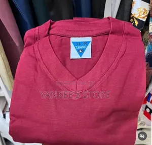Imported Quality Plain Unisex v-Neck T-Shirt