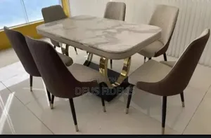 High Quality Marble Dining Table and 6 Chairs