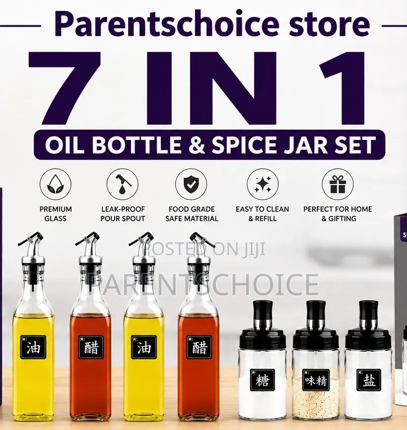 7 in 1 Oil Bottle Set